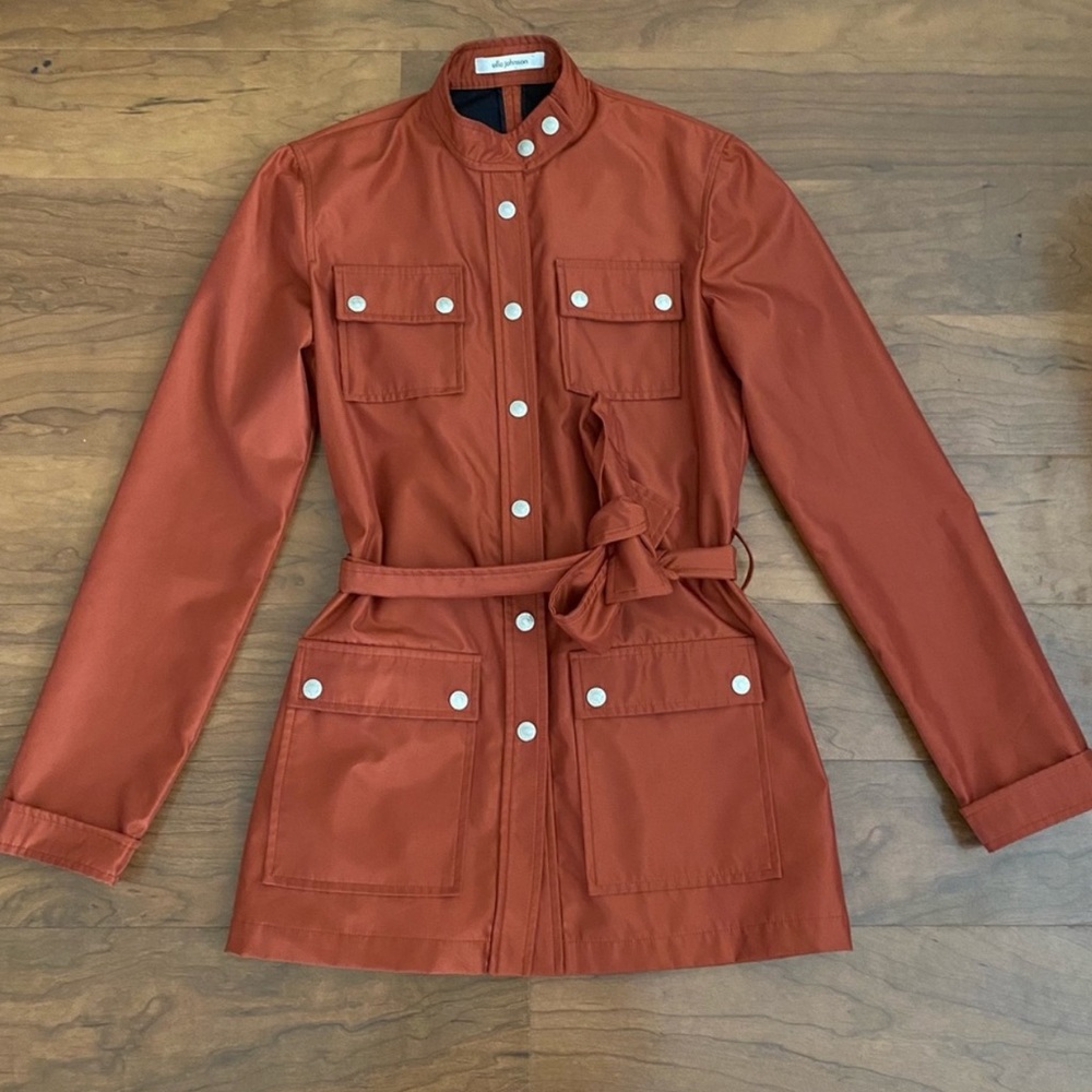 Ulla Johnson Rust Utility Jacket Belted - image 1